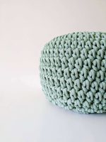 Aloe Vera crochet pouffe