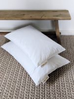 Crochet dark beige cushion