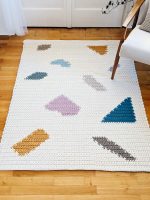 Crocheted Terazzo carpet for the living room