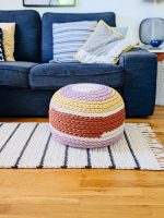 Crocheted pouf limited edition