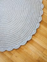 Round crochet carpet for the children’s room
