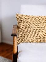 Crochet Yellow Cushion