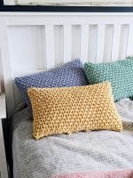 Crochet Iris Cushion