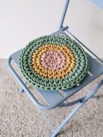Colorful cotton chair cushions