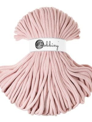 Pastel Pink Bobbiny Braided Cord Jumbo 9mm