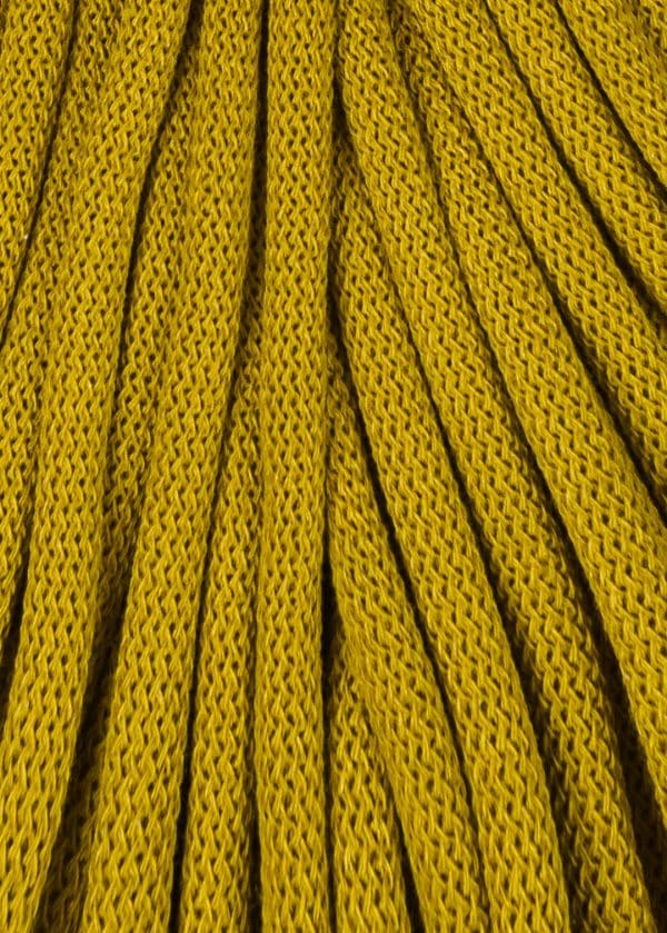 Spicy Yellow Bobbiny Braided Cord Jumbo 9mm